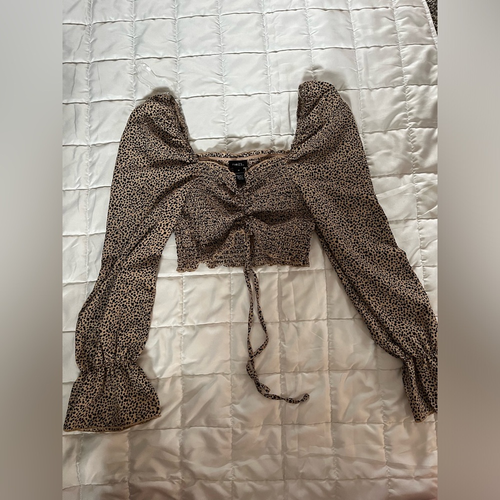 Cheetah crop top